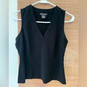 Banana Republic Black Fitted Sleeveless Tank Top